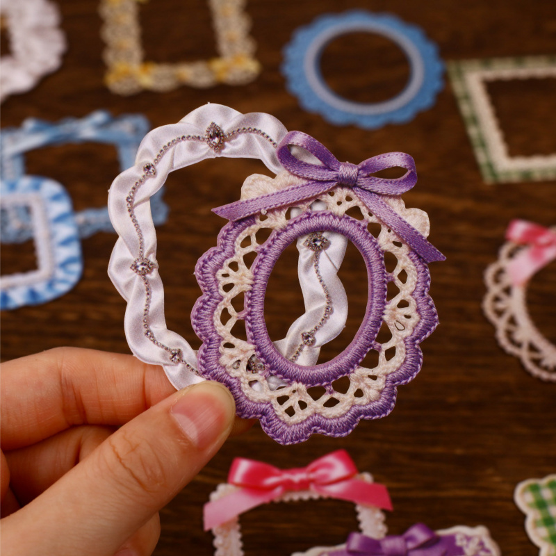 Papercraft Supply Ribbon - 1팩/8개 빈티지 리본 테두리 리본 하드