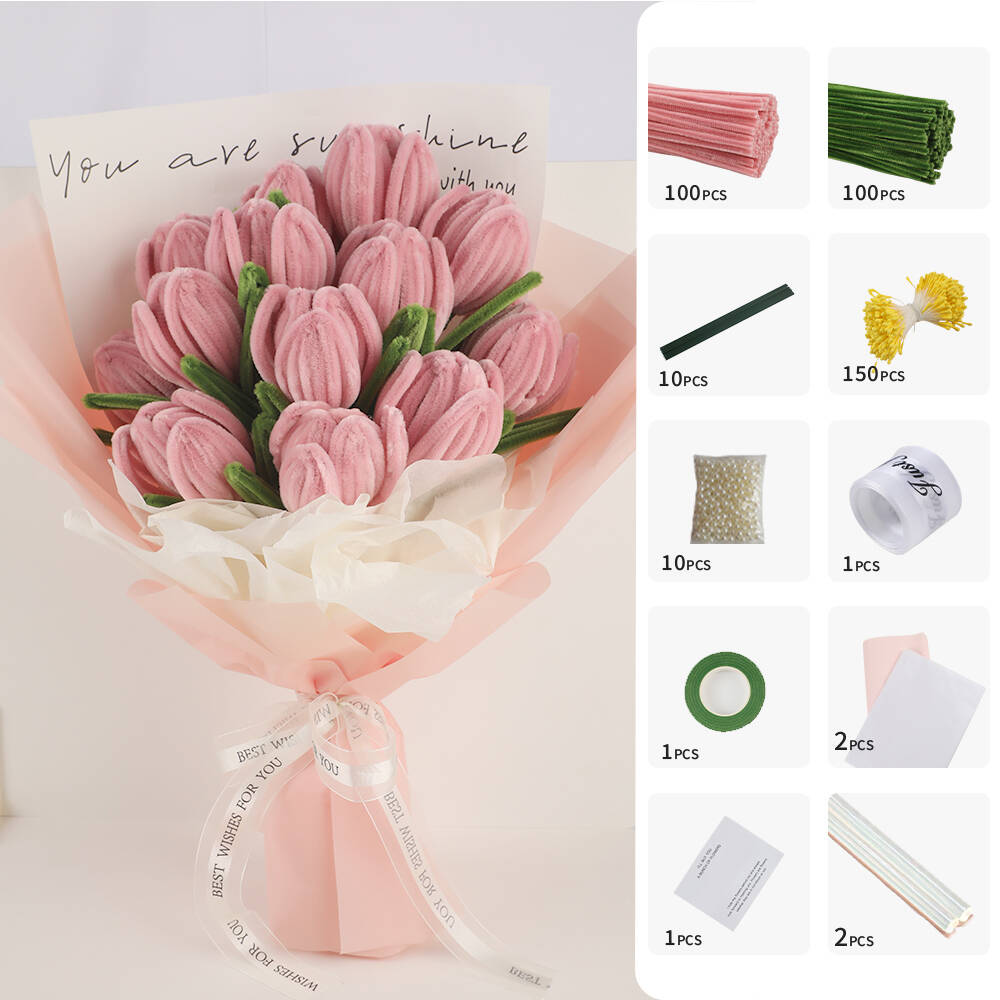 Papercraft Supply Ribbon - 파이프 클리너 공예 용품 200개, 금속