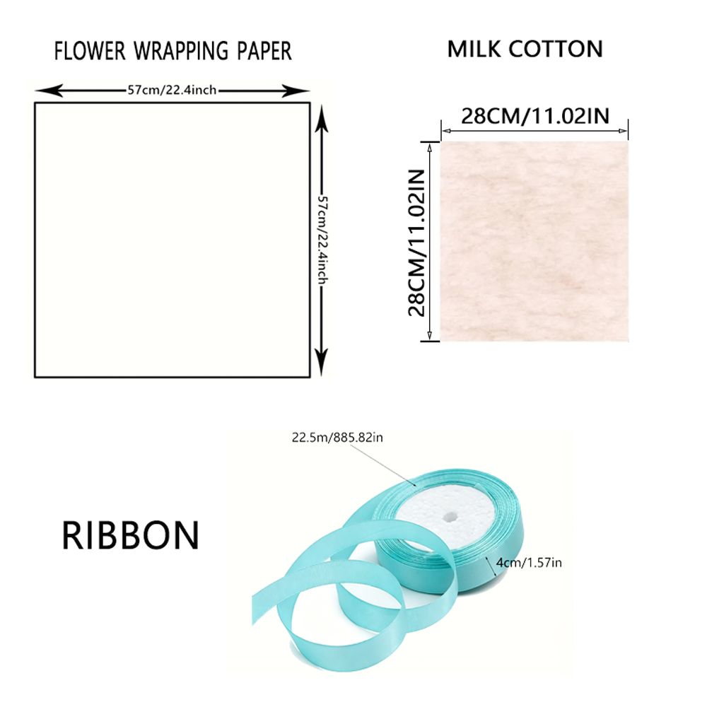 20장 꽃다발 포장지(1cm 새틴 리본 포함) & 20 - Papercraft Supply Ribbon 리뷰 및 가격