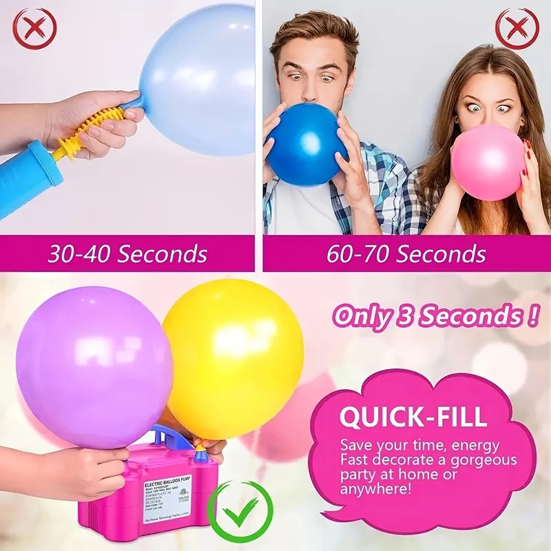 1pc, 풍선 풍선 전기 공기 펌프, 생일 파티 용품, - Balloon Pump Hand 리뷰 및 가격