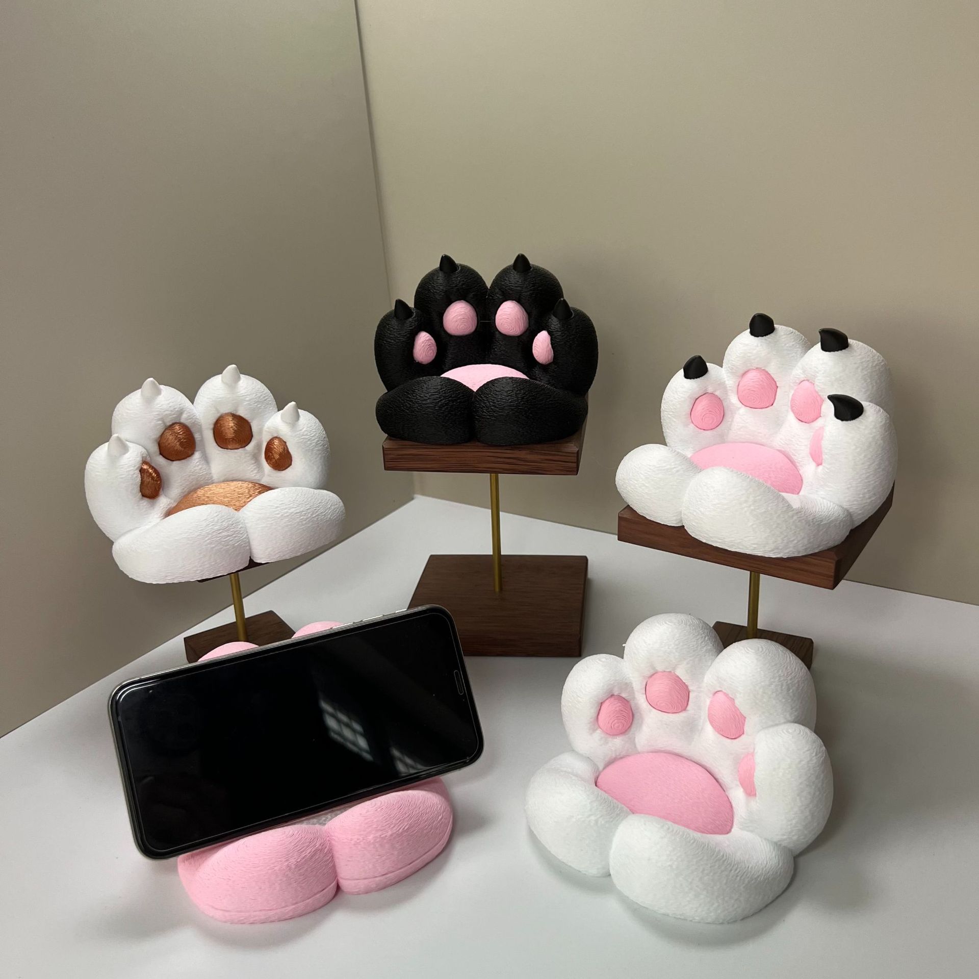 귀여운 고양이 발 모양의 책상 장식품, 휴대폰 및 태블 - Event Support 리뷰 및 가격