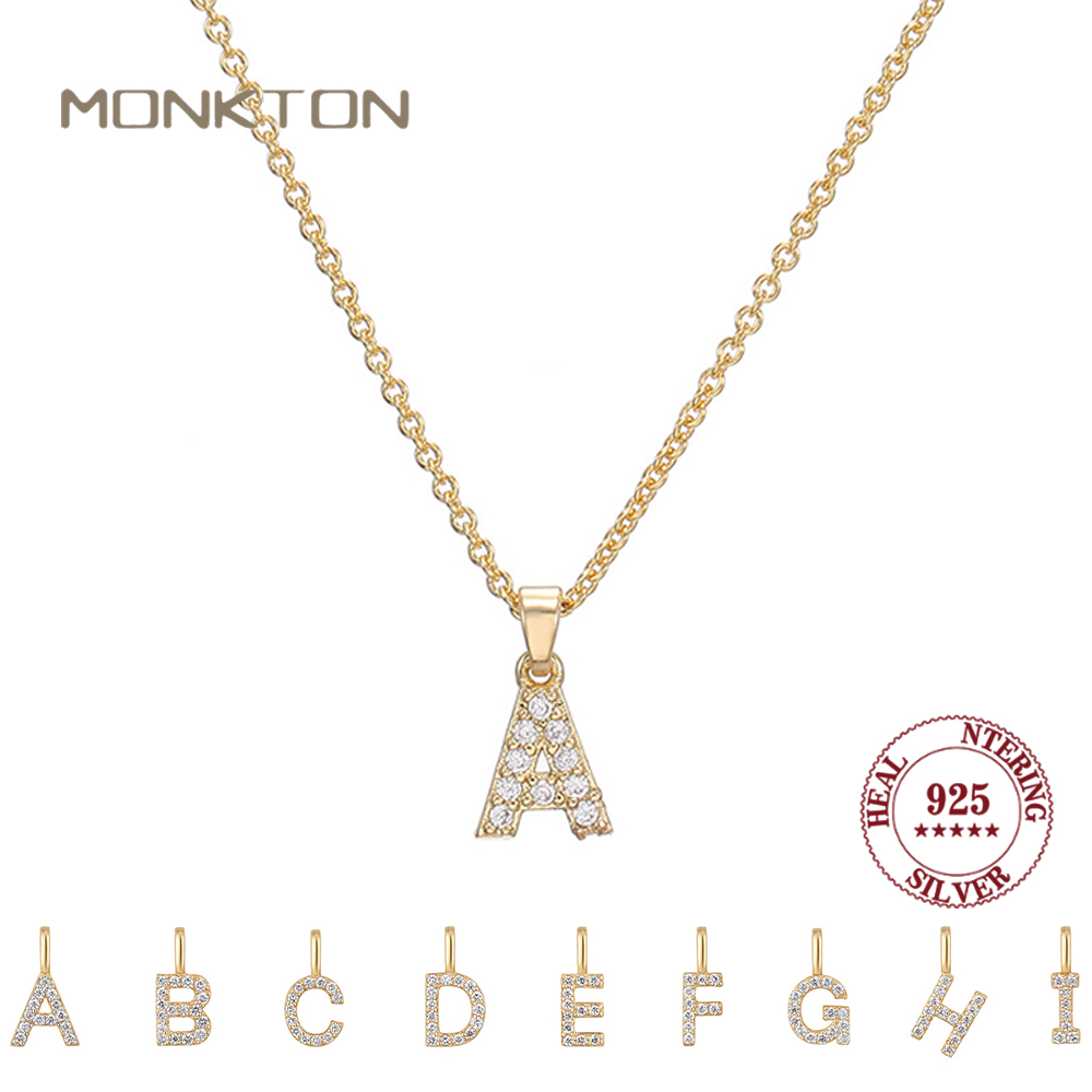 Monkton S925 스털링 실버 문자 A-Z 펜던트 - Event Z 리뷰 및 가격
