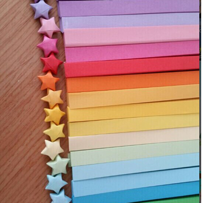 27가지 색상 양면 종이접기 행운의 별 종이 스트립 다 - Papercraft Supply Ribbon 리뷰 및 가격