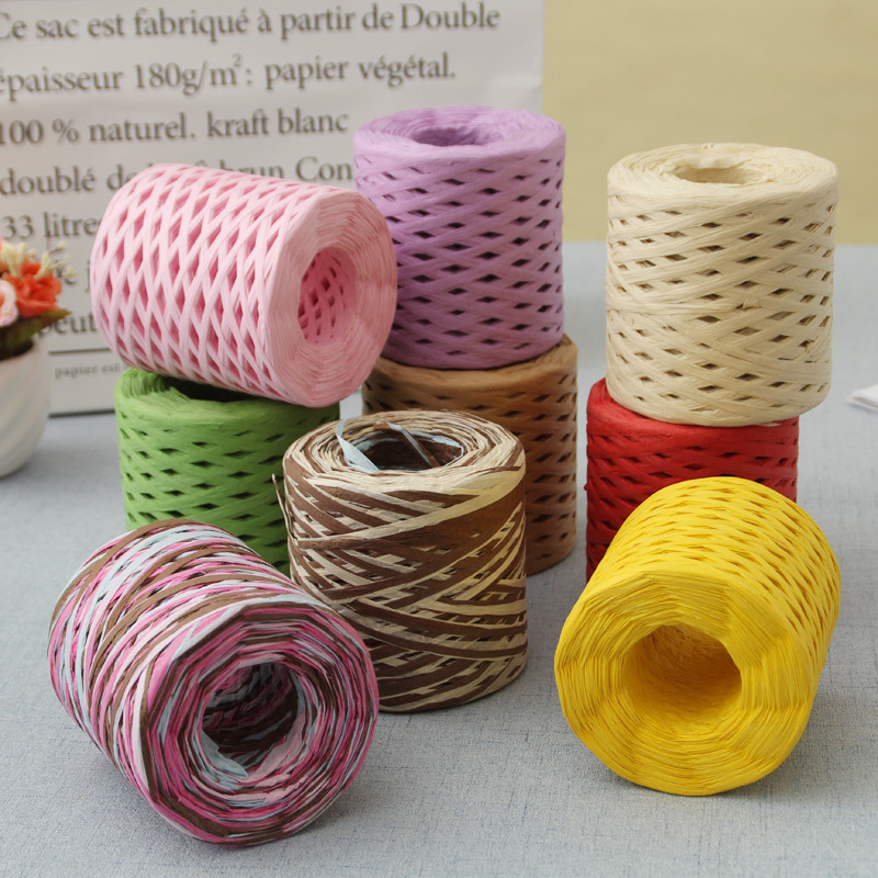 200m 라피아 원사 로프 리본 천연 라피아 짚 종이  - Papercraft Supply Ribbon 리뷰 및 가격